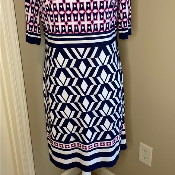 Eliza J Shift Patterned Dress - Picture 3 of 7
